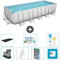 Bestway Power Steel Rechthoekig zwembad - 640x274x132 cm - 6-delig - Model S536