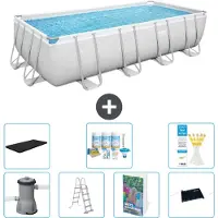 Bestway Power Steel Rechthoekig zwembad - 488x244x122 cm - 6-delig - Model S632