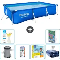 Bestway Steel Pro, rechthoekig zwembad - 300x201x66 cm - 5-delig, model S224