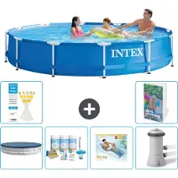 Intex Framezwembad, rond - 366x76 cm - 5-delig, model S172