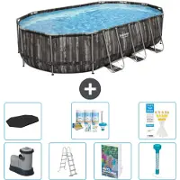 Bestway Power Steel Ovaal - 610x366x122 cm - 6-delig - Model S574