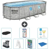 Bestway Power Steel Ovaal - 549x274x122 cm - 6-delig - Model S594