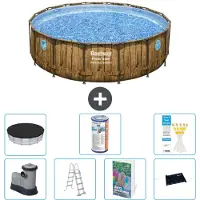 Bestway Power Steel Ronde Zwembad - 488x122 cm - 6-delig - Model S619
