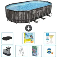 Bestway Power Steel Ovaal - 610x366x122 cm - 6-delig - Model S529