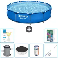 Bestway Steel Pro, ronde opblaasbare zwembad - 366x76 cm - 5-delig, type S304