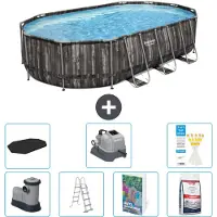 Bestway Power Steel Ovaal - 610x366x122 cm - 6-delig - Model S649