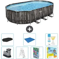 Bestway Power Steel Ovaal - 610x366x122 cm - 6-delig - Model S546