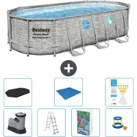 Bestway Power Steel Ovaal - 549x274x122 cm - 6-delig - Model S568