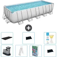 Bestway Power Steel Rechthoekig zwembad - 640x274x132 cm - 6-delig - Model S562