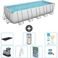Bestway Power Steel Rechthoekig - 640x274x132 cm - 6-delig - Model S541