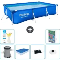 Bestway Steel Pro, rechthoekig zwembad - 300x201x66 cm - 5-delig, model S328