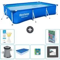 Bestway Steel Pro, rechthoekig zwembad - 300x201x66 cm - 5-delig, model S317
