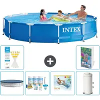 Intex Framezwembad, rond - 366x76 cm - 5-delig, model S161