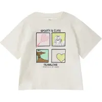 s.Oliver Shirt crème / grasgroen / rosé / zwart