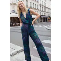 Desigual Jumpsuit 'JUMPSUIT_FLORESAZUL 26SWPW40' hemelsblauw
