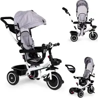 Ecotoys Driewieler met draaibare stoel (360 graden) van , grijs