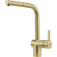 Franke keukenkraan Atlas Neo goud - laminaire straalregelaar - uittrekbaar