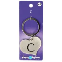 Paper Dreams Sleutelhanger metal C (rvs)
