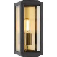 Ks Verlichting Residence Muurlamp Zwart/Messing