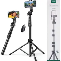 UGREEN LP680 Serie - Selfiestick - Bluetooth - 1,8m - Zwart