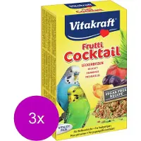 Vitakraft Parkiet Fruit-Cocktail - Vogelsnack - 3 x 200 g