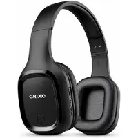 Grixx over-earkoptelefoon Bluetooth 5.0 speelduur tot 10 uur zwart