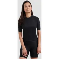 Rogelli Essential II Dames Korte Mouw Fietsshirt - Lange Rits - Zwart