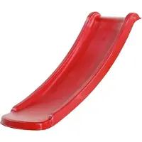 B-Play Losse Glijbaan Toba in Rood - Geschikt voor Platformhoogte 60cm - Aanbouw element voor speelhuisje / speeltoestel