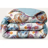 HappyBed Dekbed zonder overtrek 240x200 - Wasbaar Dekbed - Bedrukt dekbed zonder hoes - Hoesloos Dekbed - Lits Jumeaux - Desert World