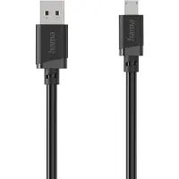 Hama 00201805 USB-kabel USB 2.0 USB-A stekker, USB-micro-A stekker 3 m Zwart