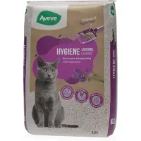 Aveve - Kattenbakvulling Hygiene Plus Lavendel - 12L - Geurbindende Vulling - Met Lavendelgeur