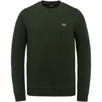 PME Legend Classic Fit Sweatshirt ronde halsgroen, Effen