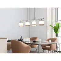 TRIO Hanglamp Davos wit 4-lichts