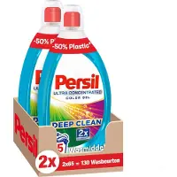 Persil Vloeibaar Wasmiddel - Ultra Concentrated Color Gel - Gekleurde Was - 124 Wasbeurten - Duo Grootverpakking
