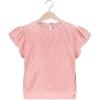 Nono Meisjes Tops & T-shirts Tilda Plissee Top - Roze - Maat 122/128