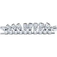 Bgs 205 Set scharnierkoppelingen, 3/8", Pro Torque, 10-19 mm