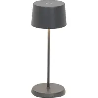 Zafferano OLIVIA PRO MICRO LED-tafellamp Donkergrijs oplaadbaar en dimbaar