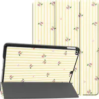 IMoshion Design Trifold Bookcase voor de Apple iPad 9 (2021) 10.2 inch / iPad 8 (2020) 10.2 inch / iPad 7 (2019) 10.2 inch - Garden Stripes