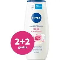 Nivea 1+1 Gratis: Douchegel Rose & Almond Oil 250 Ml
