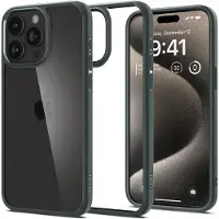 Spigen Ultra Hybrid iPhone 15 Pro Max Hoesje Groen