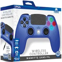 Freaks and Geeks - Wireless Controller 3,5 mm jack slot - PS4 (Metal Blue)