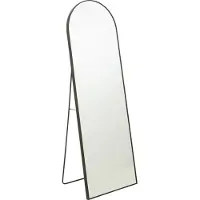 J-Line staande spiegel zwart - aluminium - 50 x 150 cm