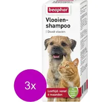 Beaphar 3x Anti Vlooienshampoo Hond - Kat 100 ml