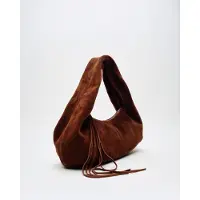 Núnoo Kleine Alma Suede Chocolade x Lia Tas