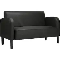 vidaXL Loveseat bank 110 cm kunstleer zwart