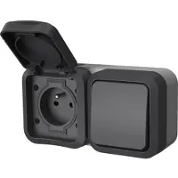 QUARX Dubbele stekkerdoos - - Aqua Pro - Buiten, verticaal - IP55 - 250V / 16A