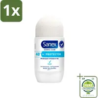 Sanex 1 x – Deodorant Roller – Dermo Protector – 53 ml - Deodorant Roller - Huidbescherming - Zweetbehandeling - Geurvervoeging - Mineralen