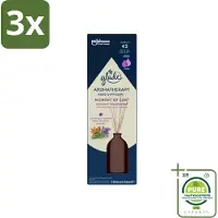 Glade 3 x - Geurstokjes Moment van Zen - Aromatherapie Geurverspreiding - 80 ml - Grootverpakking - Geurstokjes - Aromatherapie - Lavendel - Sandelhout - Ontspannen