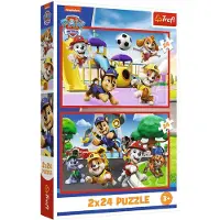 Trefl Puzzel - 2x24 - Hondenspeeldag - Paw Patrol 34434