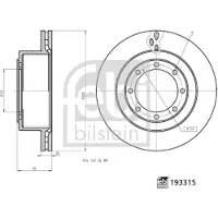 FEBI BILSTEIN Remschijf 193315, 1 stuk
